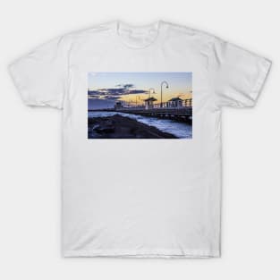 The sunset at StKilda Pier, StKilda, Victoria, Australia. T-Shirt